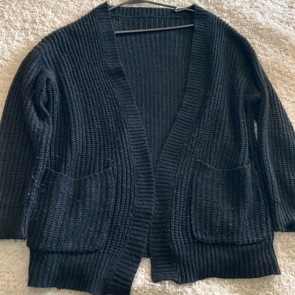 Black cardigan